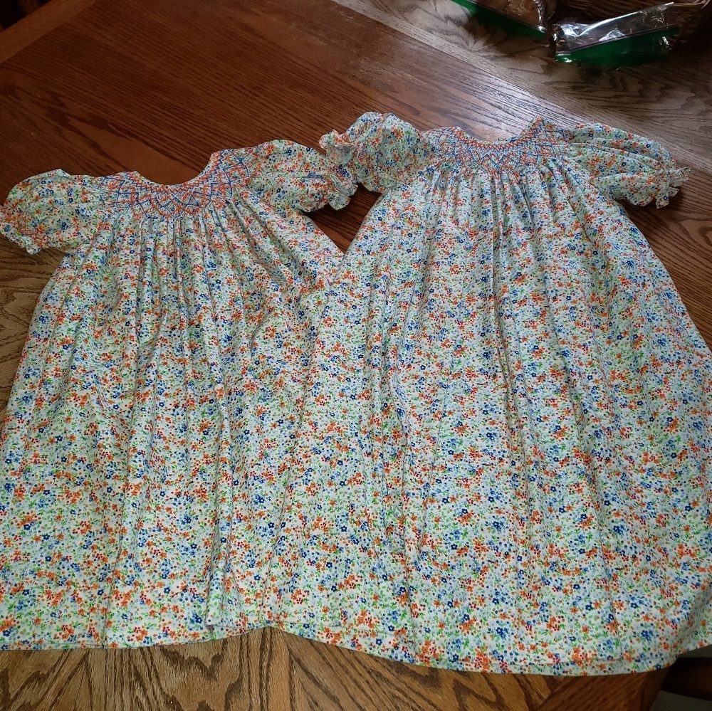 Remember Nguyen smock dress sister set